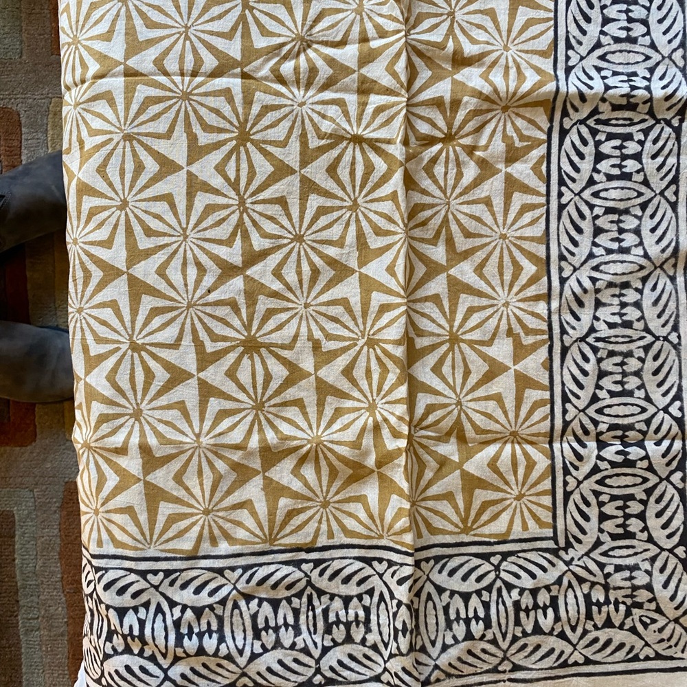 NEW INDIAN HAND BLOCK PRINT SARONG/SCARF/WRAP - Picture 4 of 7